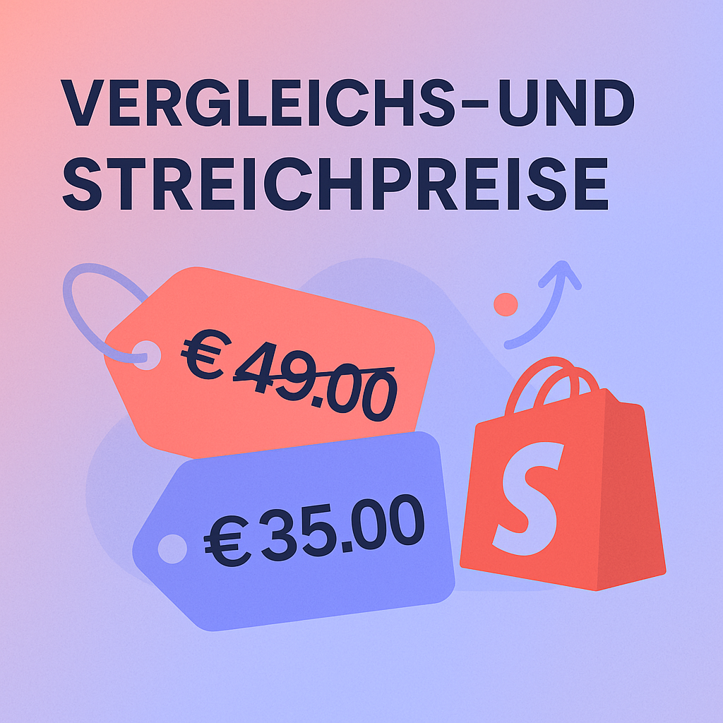 Vergleichs- & Streichpreise in Shopify erstellen