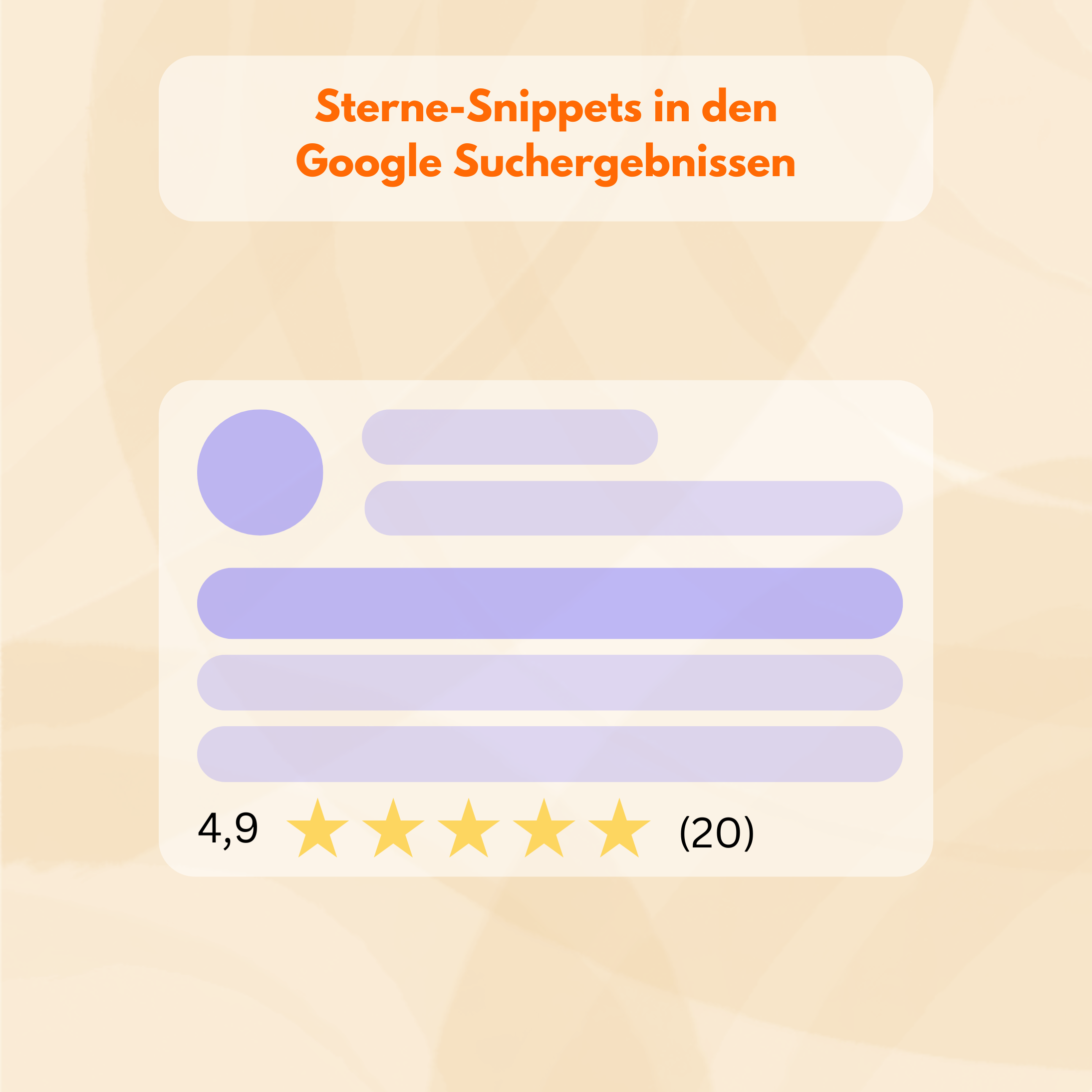 Sternen-Snippets auf Google: So holst du dir die Sterne in den Suchergebnissen